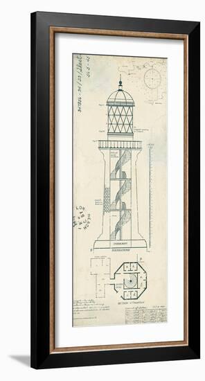 Lighthouse Plans I-The Vintage Collection-Framed Art Print