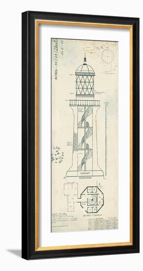 Lighthouse Plans I-The Vintage Collection-Framed Art Print