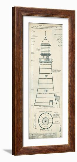 Lighthouse Plans II-The Vintage Collection-Framed Giclee Print