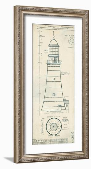 Lighthouse Plans II-The Vintage Collection-Framed Art Print