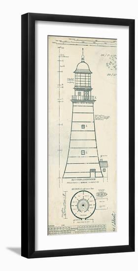 Lighthouse Plans II-The Vintage Collection-Framed Art Print