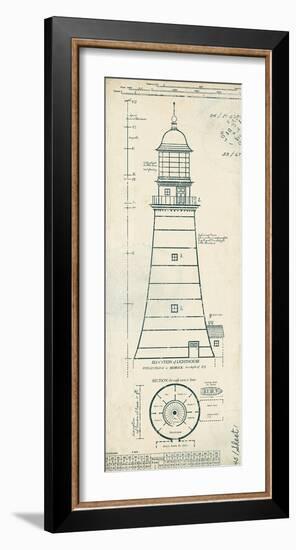 Lighthouse Plans II-The Vintage Collection-Framed Art Print