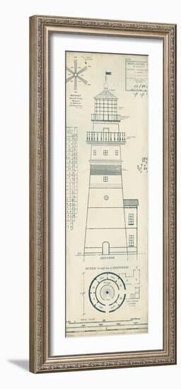 Lighthouse Plans III-The Vintage Collection-Framed Giclee Print