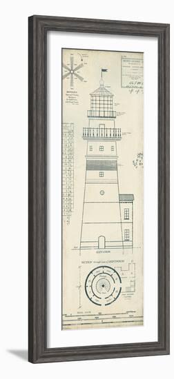 Lighthouse Plans III-The Vintage Collection-Framed Giclee Print