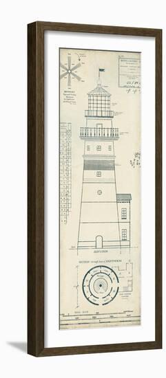 Lighthouse Plans III-The Vintage Collection-Framed Giclee Print