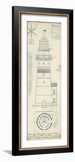 Lighthouse Plans III-The Vintage Collection-Framed Giclee Print