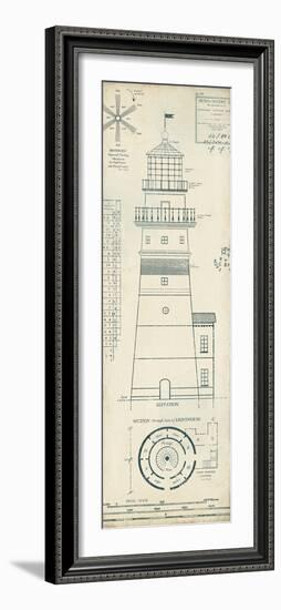 Lighthouse Plans III-The Vintage Collection-Framed Giclee Print