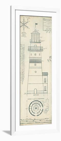 Lighthouse Plans III-The Vintage Collection-Framed Giclee Print