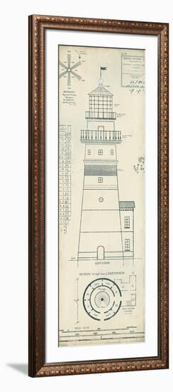 Lighthouse Plans III-The Vintage Collection-Framed Giclee Print