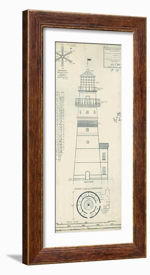 Lighthouse Plans III-The Vintage Collection-Framed Art Print