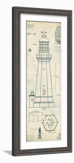 Lighthouse Plans IV-The Vintage Collection-Framed Giclee Print