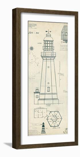 Lighthouse Plans IV-The Vintage Collection-Framed Art Print