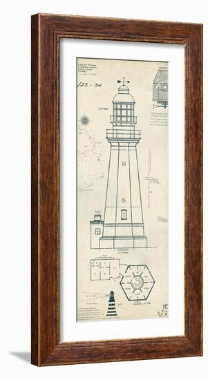 Lighthouse Plans IV-The Vintage Collection-Framed Art Print