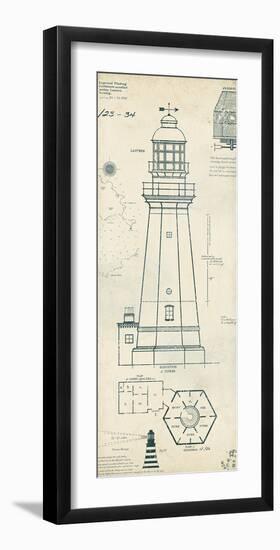 Lighthouse Plans IV-The Vintage Collection-Framed Art Print