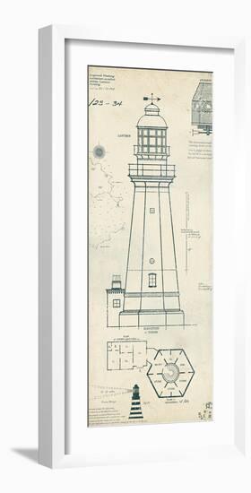 Lighthouse Plans IV-The Vintage Collection-Framed Art Print