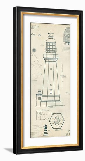 Lighthouse Plans IV-The Vintage Collection-Framed Art Print