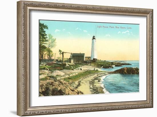 Lighthouse Point, New Haven, Connecticut-null-Framed Art Print