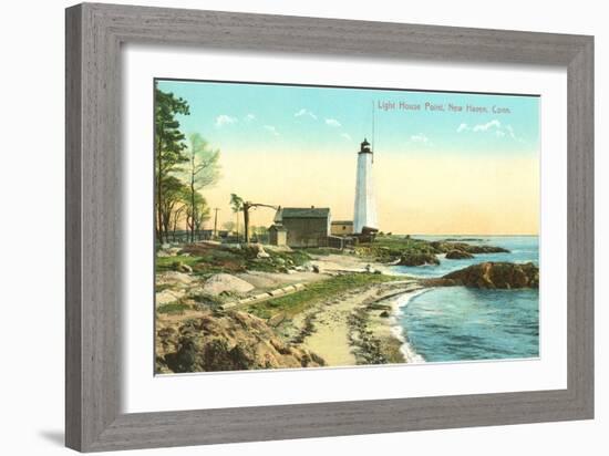 Lighthouse Point, New Haven, Connecticut-null-Framed Art Print