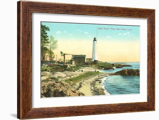 Lighthouse Point, New Haven, Connecticut-null-Framed Art Print