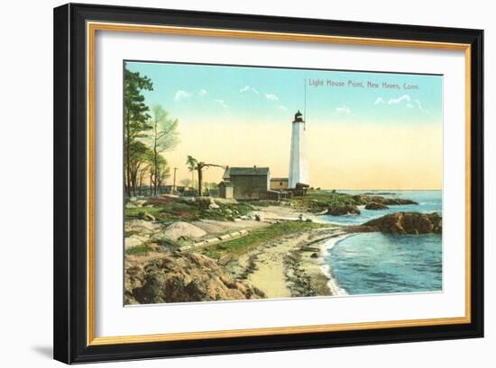 Lighthouse Point, New Haven, Connecticut-null-Framed Art Print