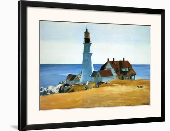 Lighthouse, Porthead-Edward Hopper-Framed Art Print