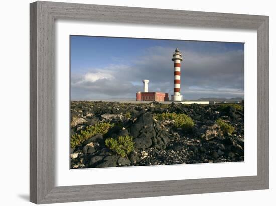 Lighthouse, Punta De La Ballena, Fuerteventura, Canary Islands-Peter Thompson-Framed Photographic Print