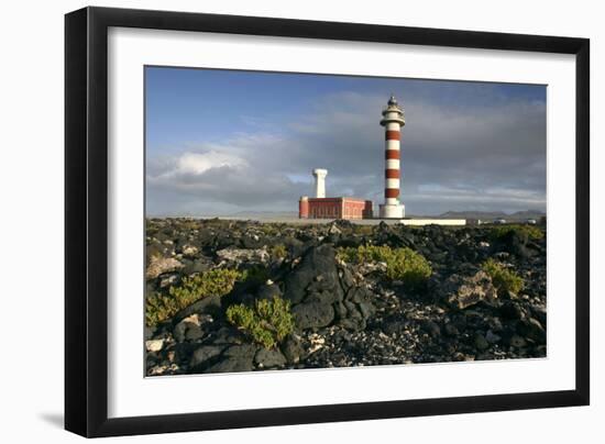 Lighthouse, Punta De La Ballena, Fuerteventura, Canary Islands-Peter Thompson-Framed Photographic Print