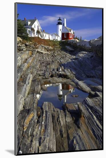 Lighthouse Reflection Pemaquid Point Maine-George Oze-Mounted Photographic Print