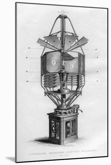 Lighthouse Revolving Dioptric Apparatus, 1866-null-Mounted Giclee Print