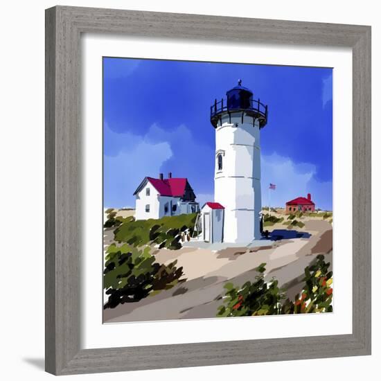 Lighthouse Scene III-Emily Kalina-Framed Art Print