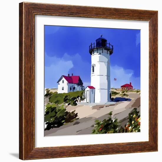 Lighthouse Scene III-Emily Kalina-Framed Art Print