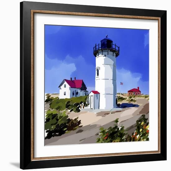 Lighthouse Scene III-Emily Kalina-Framed Art Print