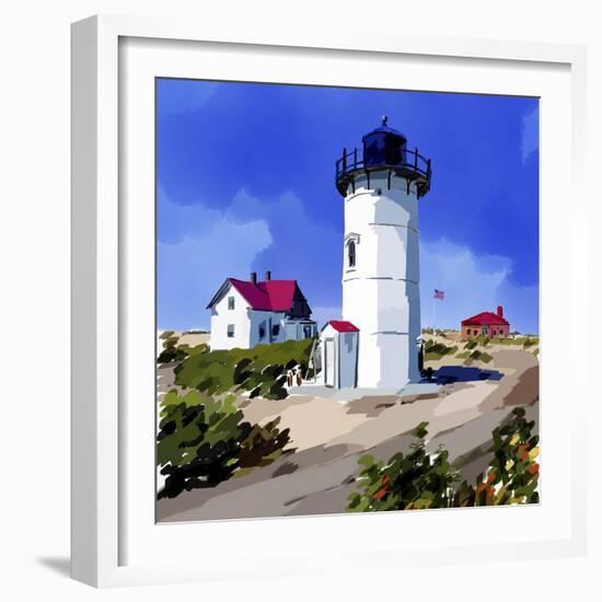 Lighthouse Scene III-Emily Kalina-Framed Art Print