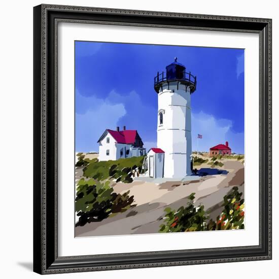 Lighthouse Scene III-Emily Kalina-Framed Art Print