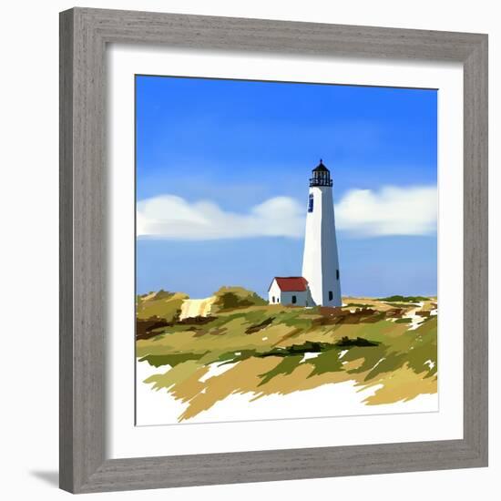 Lighthouse Scene IV-Emily Kalina-Framed Art Print