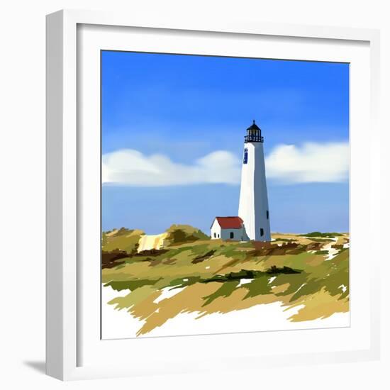 Lighthouse Scene IV-Emily Kalina-Framed Art Print