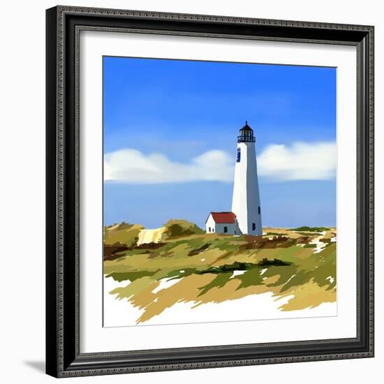 Lighthouse Scene IV-Emily Kalina-Framed Art Print