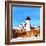 Lighthouse Scene VII-Emily Kalina-Framed Art Print