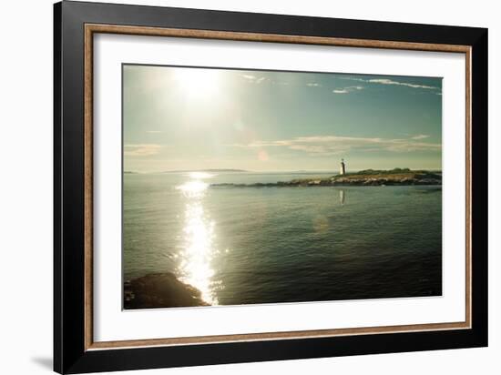 Lighthouse Sound-Sue Schlabach-Framed Art Print