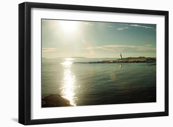 Lighthouse Sound-Sue Schlabach-Framed Art Print