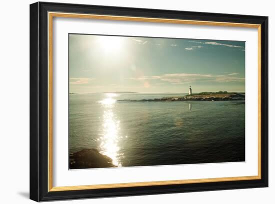 Lighthouse Sound-Sue Schlabach-Framed Art Print