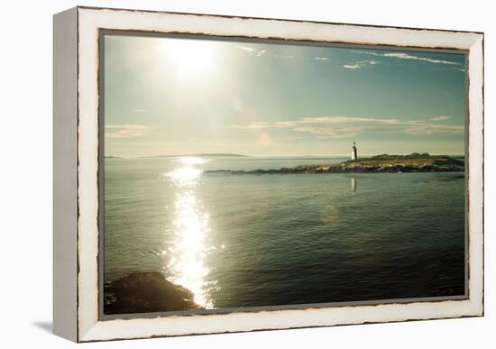 Lighthouse Sound-Sue Schlabach-Framed Stretched Canvas