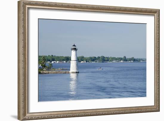 Lighthouse, St. Lawrence Seaway, Thousand Islands, New York, USA-Cindy Miller Hopkins-Framed Photographic Print