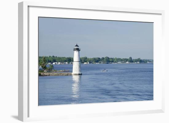 Lighthouse, St. Lawrence Seaway, Thousand Islands, New York, USA-Cindy Miller Hopkins-Framed Photographic Print