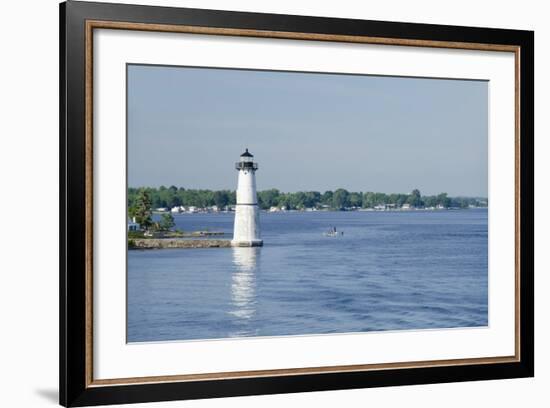 Lighthouse, St. Lawrence Seaway, Thousand Islands, New York, USA-Cindy Miller Hopkins-Framed Photographic Print