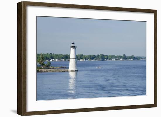 Lighthouse, St. Lawrence Seaway, Thousand Islands, New York, USA-Cindy Miller Hopkins-Framed Photographic Print