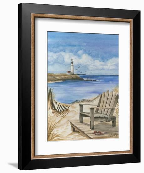 Lighthouse View I-Jay Throckmorton-Framed Art Print