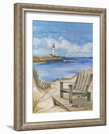 Lighthouse View I-Jay Throckmorton-Framed Art Print