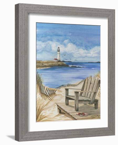 Lighthouse View I-Jay Throckmorton-Framed Art Print