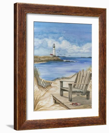 Lighthouse View I-Jay Throckmorton-Framed Art Print